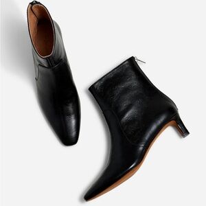 Madewell The Dimes kitten heel boot in black